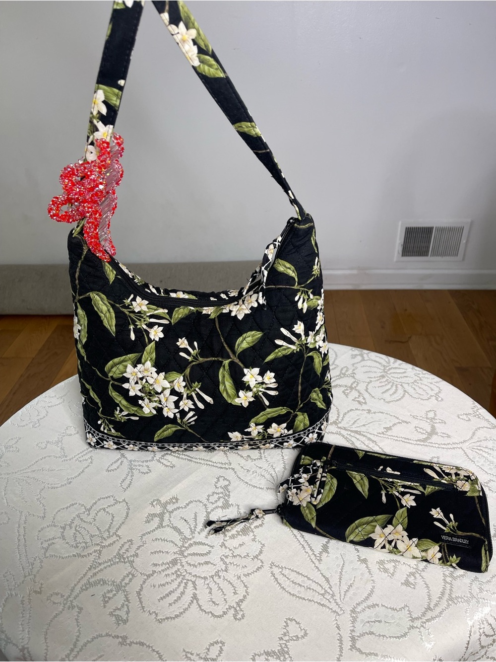 🌿 VINTAGE Y2K VERA BRADLEY JASMINE SHOULDER BAG & WALLET SET 🌿